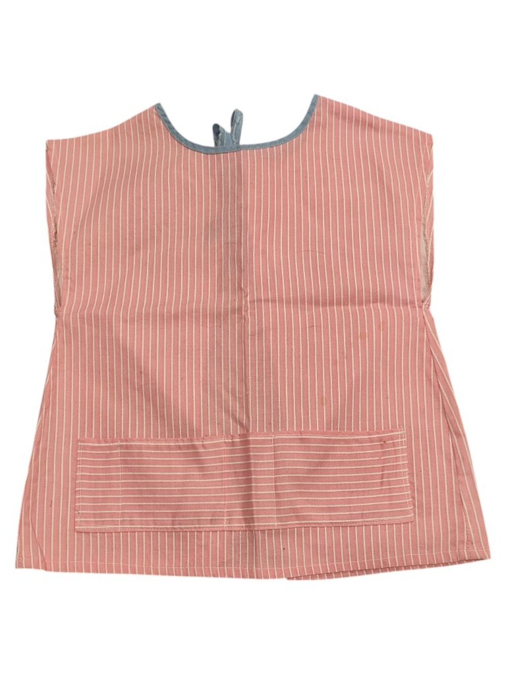 Homemade Pink and White Smock Apron Back Ties Toddler's/Children's